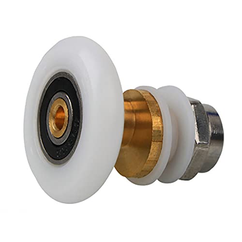 ANCLLO 4 Pack Shower Door Roller Runners Diameter 27mm for Bathroom Glass Sliding Door Bearing Rollers Glass Door Rollers Replacement - Image 2