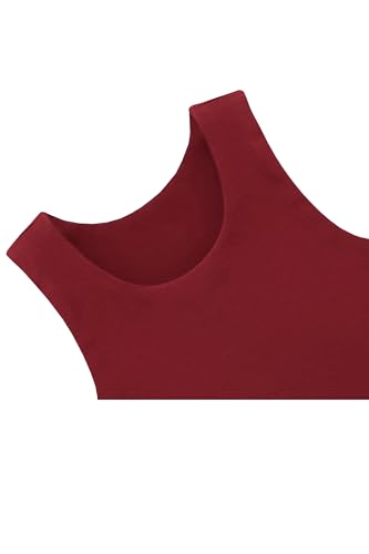 Image of Lilax Girls' Double Lined Sleeveless Basic Crop Tank Top