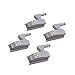 Chômes de Porte avec Lumière 4Pcs Nickel Satin Charnières Placoard Connecteur Connecteur Armoire LED Hinge pour La Fenêtre de La Porte Pas de Batterie Lumière Blanche