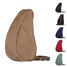AmeriBag 10" Healthy Back Bag Microfiber Ergonomic Crossbody Sling Baglett for Everyday Use, Travel & Walking Comfort