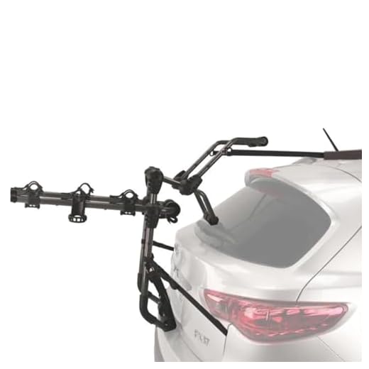 Hollywood Racks - 3-Bike Over-The-Top Trunk Mounted Rack, Trunk Bike Rack for Cars with Spoilers