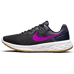 NIKE Revolution 6 Next Nature, Zapatillas de Deporte Hombre, Anthracite Vivid Purple Blackened Blue, 43 EU