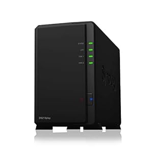 Synology DS218PLAY 2 Bay Desktop NAS-behuizing, zwart