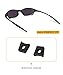 2 Pairs Black Nose Bridge Flex Coupler Replacement for Oakley Juliet Metal Frame