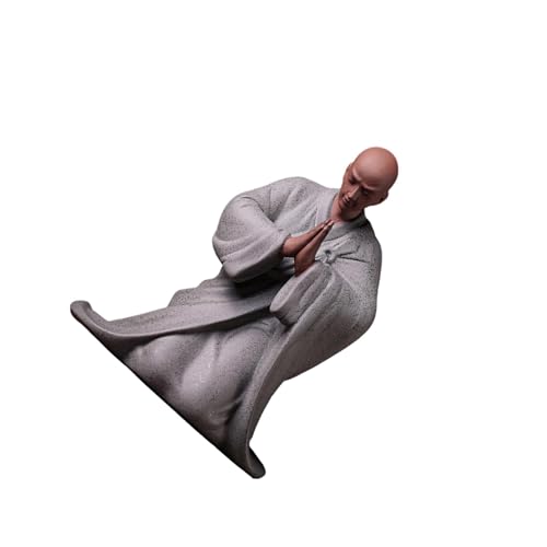 Statue de Moine décorative Modèle E en céramique, cadeau bien-être - 7