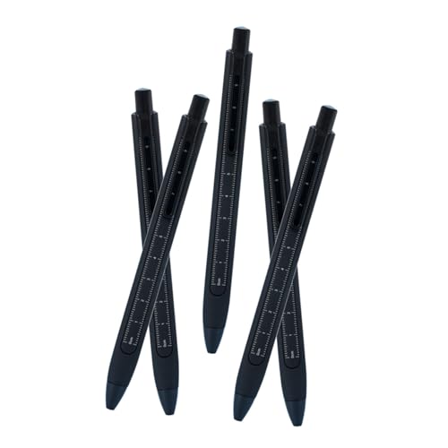 5 bolígrafos con tinta gel negra de punta fina