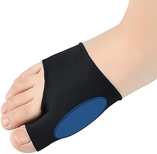Bunion Sleeve with Bunion Relief Pads Bunion Protectors for Women Men DYKOOK 2Pack Bunion Sock with Bunion Care Gel Foot Cushion,Bunion Cushion Toe Brace Prevent Corn,Calluse,Blister(Black & L)