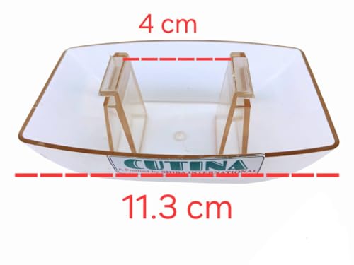 Oil Collector Baffle Filter Cup & Container Tray for Kitchen Chimney - Clear Plastic, 11.3cm | Range Hood Oil Bowl & Chimney Grease Oil Collector... - Image 2