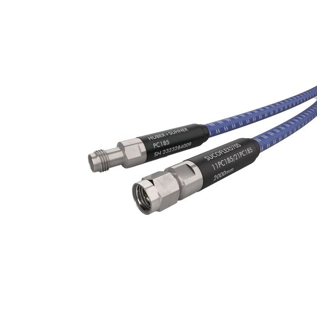 PMASF550S/11SK/11SK/36IN Sucoflex 500 Coaxial Cable, 2.92mm Male to Male, 36 Inch, 50 Ohm, 40 GHz, Blue