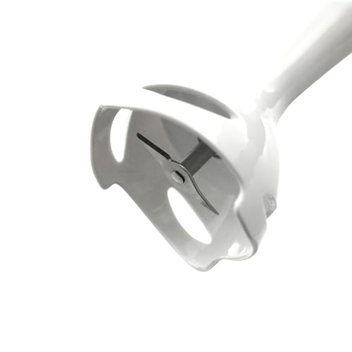 FINE ELEMENTS SDA1678 Handmixer met roestvrijstalen mengstaaf, 150 W, gemakkelijk te reinigen kunststof behuizing, krachtige lemmetsnelheid (220-240 V, 50/60 Hz), wit - Afbeelding 4