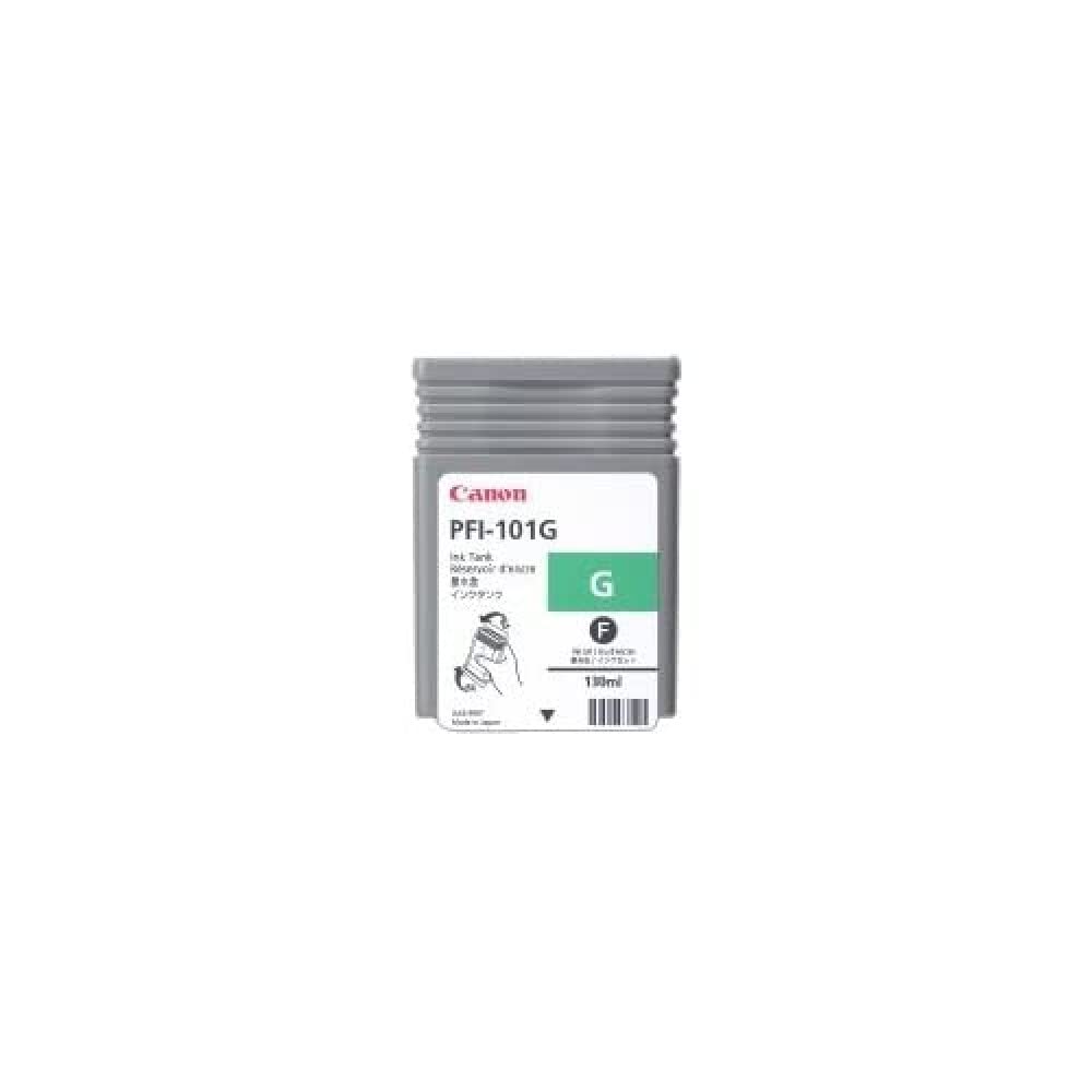 Cartouche d'encre d'origine Canon PFI-101G Vert pour traceur grand format - 2