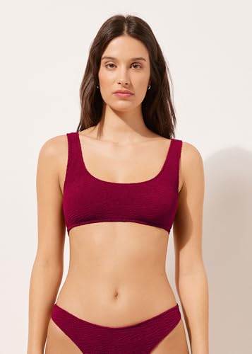 Woman's Tank-Style Swimsuit Top Crinkle Waves2