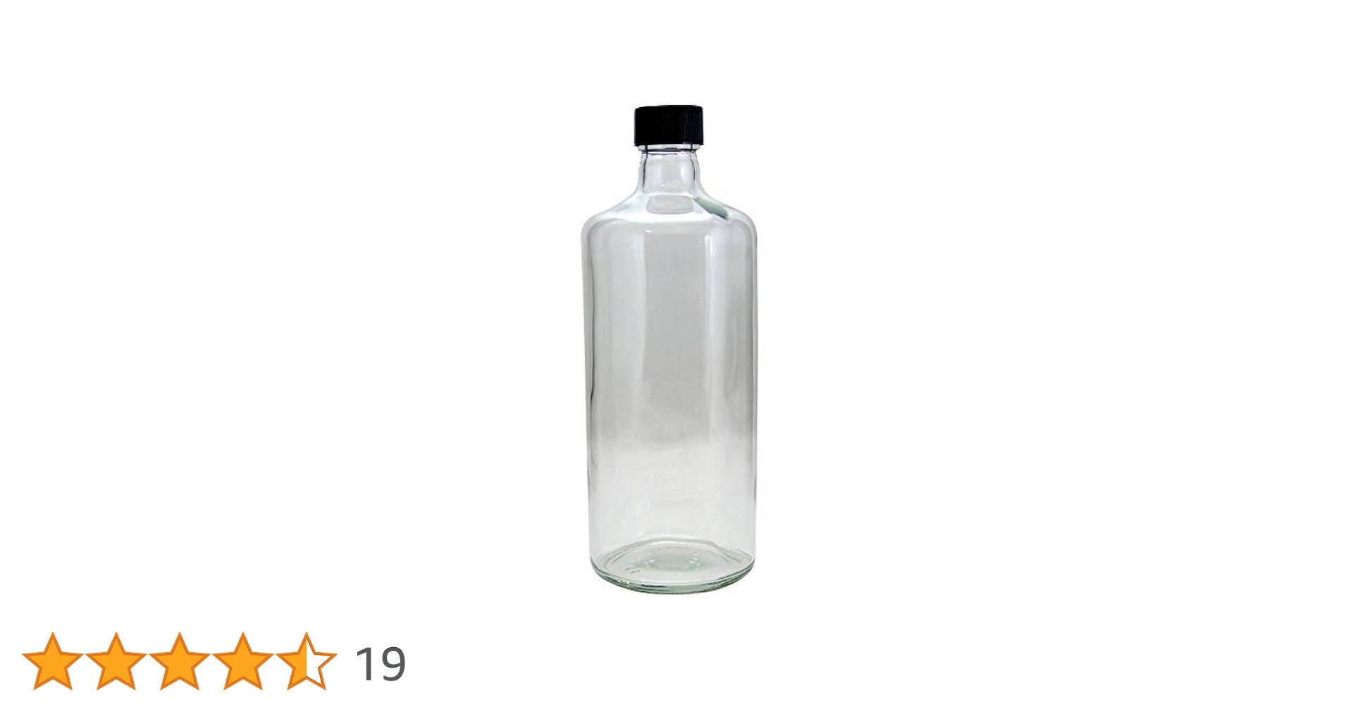 Amazon | TSF720STD透明 酒瓶 焼酎瓶 （ふた）黒ネジCAP | 酒