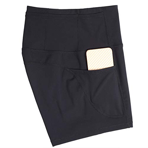 Femmes Legging de Sport Taille Haute Slim Fit pour Gym Fitness Jogging,Black-L Cover