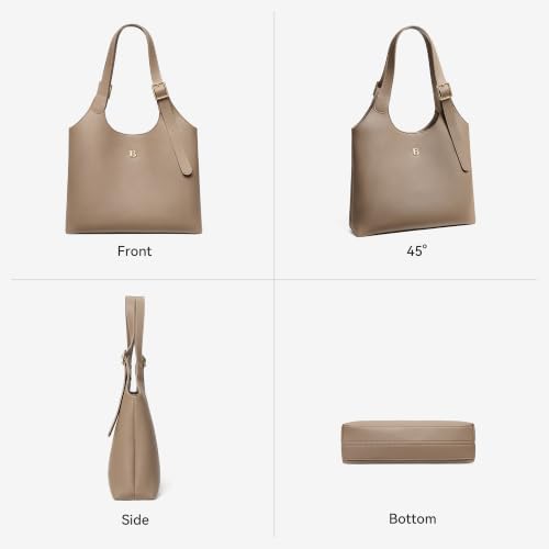 BOSTANTEN Quiet Luxury Purses for Women Soft Leather Shoulder Handbag - 4