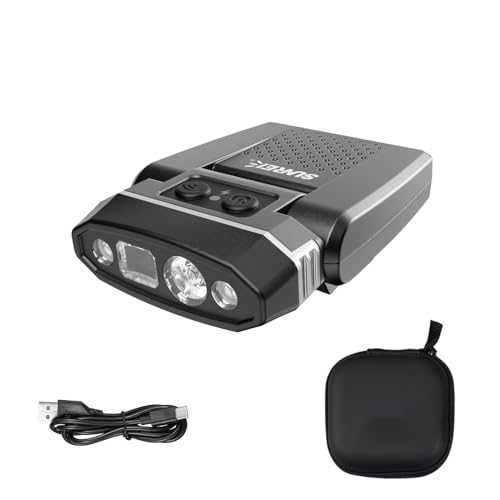 Lampe frontale LED rechargeable SUNREI 300 lumens avec capteur de mouvement