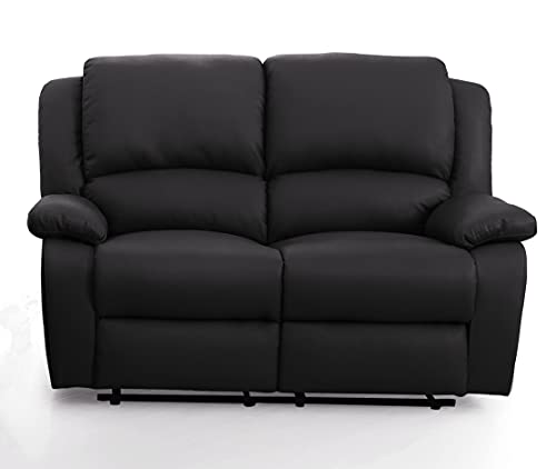 Loungitude - Canapé de relaxation 2 places en simili - Noir