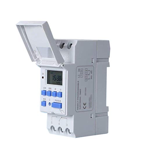 110 volt timer - Programmable Weekly Electronic Timer Digital Rail LCD DIN AC 110V 16A Power Relay Switch