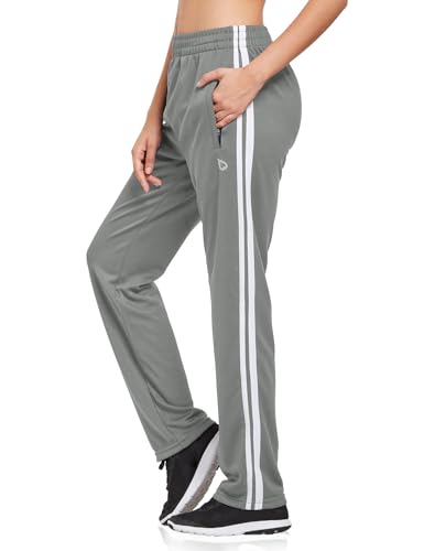 baleaf Women's Track Pants Athletic Jogging Sweatpants Zipper Pockets Warm-Up Sports Running Pants
