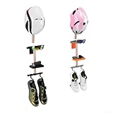 *Montage mural : solution peu encombrante pour ranger les accessoires de vélo.
