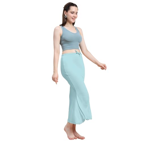 Image of Amazon Brand - Anarva Women Cotton Blended Saree Shapewear Regular Petticoat Skirt For Saree