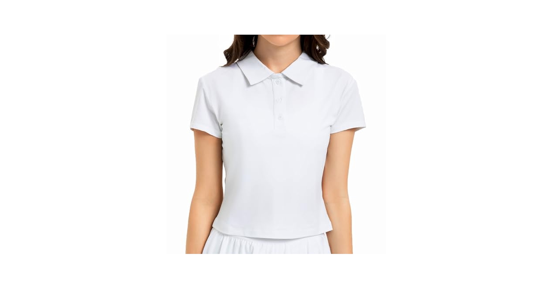 Amazon.com: Women's Cropped Polo Shirts Athletic Golf Tennis