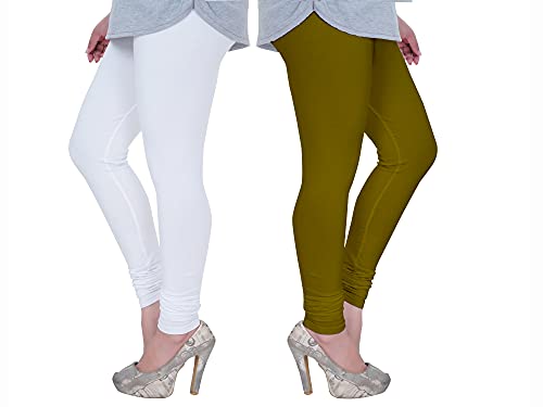Image of Plus Size Churidar Leggings for Women & Girls Combo (Pack of 2)