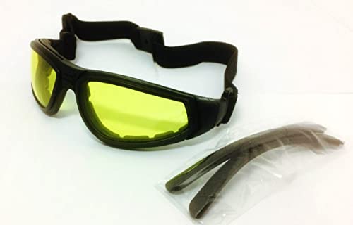 Óculos PROTEÇÃO MSA NoturnO De Lente Amarela Anti Reflexo ESPORTIVO AIRSOFT PAINTBALL CICLISMO VOLEY