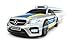 Dickie Toys Mercedes-AMG E43 Polizeiauto, Polizei, motor. Spielzeugauto, Heckklappe öffnet per Knopfdruck mit Hundegebell-Soundeffekt, inkl. Batterien, 30 cm, Silber/Blau