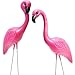 Pink Flamingo Yard Ornaments (1-Pack of 2) 34 Inches when Assembled