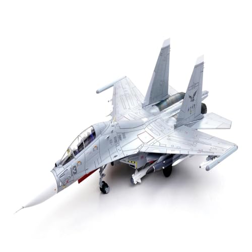 Aviones modelo a pequeña escala 1:72 caza SU-30MKK de aleación para colección militar