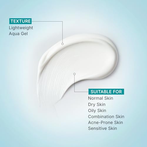 Pilgrim 1% Hyaluronic Acid Sunscreen Gel | Sunscreen SPF 50 +++ for men and women with Korean White Lotus | Broad spectrum, Non-greasy, No white cast & Prevents Tanning | All skin types | 50 gm