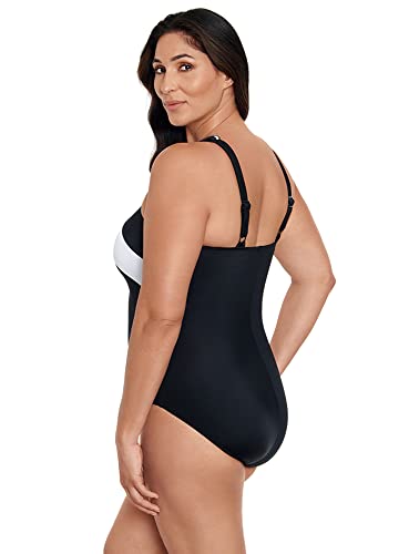 Longitude Women's Swimwear Crossover Inset Tank Soft Cup One Piece Swimsuit4