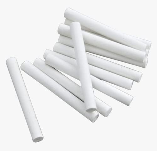 12 PACKS White Coloured Chalks | Pavement Chalks Set, Sidewalk Outdoor Chalk Sticks | Children Chunky Chalk Set For Garden Floor Drawings & Blackboards | Easily Washable Chalks For Kids - (144 Pcs)