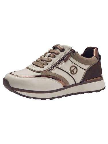 Tamaris Zapatillas para Mujer con Plantilla Extraíble, Chocolate Combinado, 38 EU