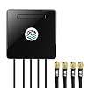 Maswell 4X4 MIMO WiFi 7 Antenna 2100-7200MHz 5G WiFi6E Bluetooth Zigbee MIMO Screw Mount Cubic RP SMA Plug Waterproof Outdoor IoT Waterproof Antenna, not for Signal Boosting