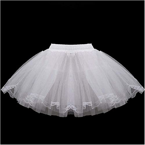 WOWBRIDAL Girl 3 Layers Flower Girl Petticoat Crinoline Hoopless Skirt Underskirt for Kids3