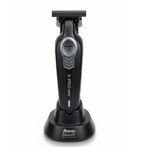 Image of ASBAH Professional X-Pro Mini Hair Clipper - High Efficiency, 3 Guide Combs, Carbon-Treated Precision Blades, Super Silent, Lithium Battery, One-Year Warranty, Lifetime Repairs & Service