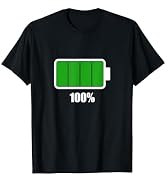 バッテリー 100% シャツ バッテリーフル充電 Tシャツ バッテリー満載 Tシャツ