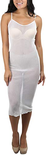 Image of ToBeInStyle Women's Stretch See Through Fishnet Novelty Mini Rave Party Dress