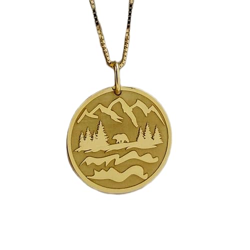 Bijou pièce de monnaie Wanderlust en argent pour look voyageur