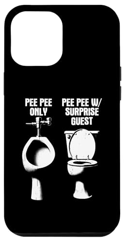 Carcasa para iPhone 12 Pro Max Diferencia de orinal vs. inodoro - Humor divertido para el inodoro