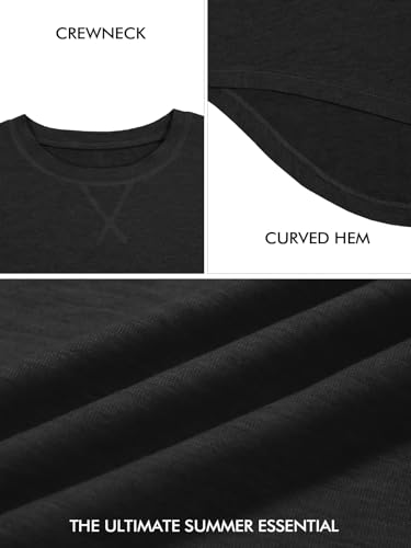 Image of UNCLECAT Mens Short Sleeve T-Shirts Crew Neck Casual Shirt Summer Classic Basic Lightweight Fashion Tees