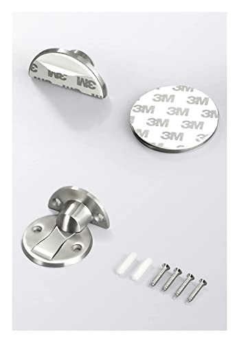 Batente de porta, batentes de porta magnéticos, níquel acetinado escovado, suporte de porta magnétic