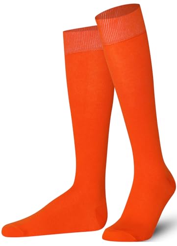 Image of Mysocks Knee High Socks for Women Men Combed Cotton Seamless Toe Tall Long High Socks