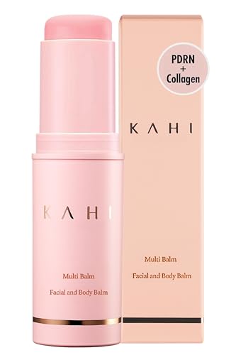 KAHI Wrinkle Bounce Multi Balm Stick | PDRN Collagen Wrinkle Stick | Korean Skin Care |All-in-One Hydrating Lip Balm Eye Cream Neck Cream Make Up Base & Face Mist Moisture Balm