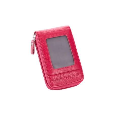 Credit Card Holder Organizer Bag Rfid Protection Zip Card Case Delicate Workmanship for Practical Use