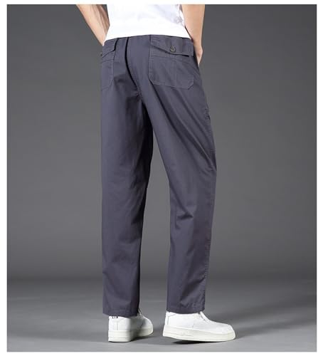 Puliam Easetactic - Flex Zipper-Pocket Durable Pants, 2025 Men's Cotton Lightweight Twill Relaxed Full Elastic Waist Pant3