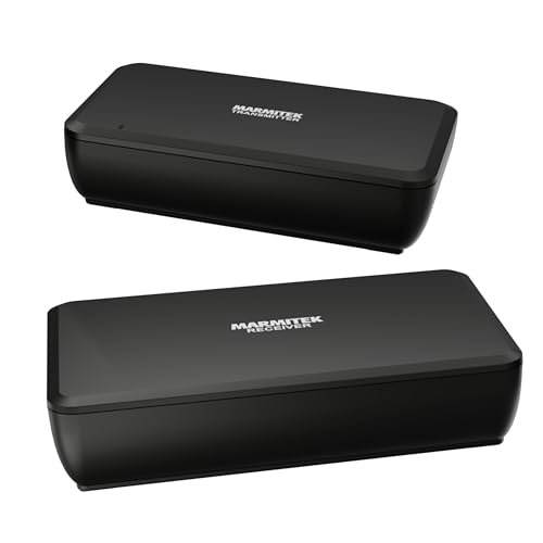 Marmitek Audiosender für Lautsprecher - Marmitek Surround Anywhere 221 - Digitale Latenzfreie Übertragung - drahtloser Surround Lautsprecher Anschluss