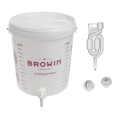 Fermentation Container 15L + Lid + Fermentation Tube + Tap Guest Bucket Wine Fermentation Barrel Cover